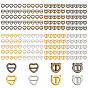 240Pcs 2 Style Cat & Heart Shape Alloy Buckle Clasps, For Webbing, Strapping Bags, Garment Accessories