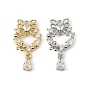 Латунные микро проложить кубического циркония подвески, без кадмия, без никеля и без свинца, бабочка