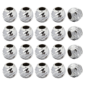 20шт. 925 бусины-разделители из стерлингового серебра, круглые