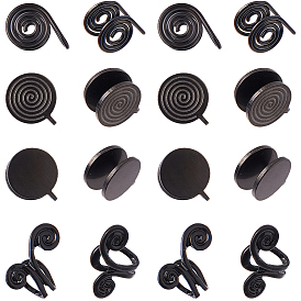 16 шт. 4 стили серьги-манжеты из сплава и 304 нержавеющей стали