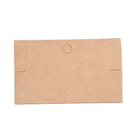 Carte d'affichage de bracelet en papier kraft vierge, rectangle
