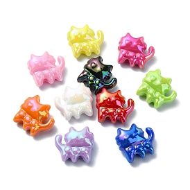 Opaque Acrylic Beads, AB Color, Cat