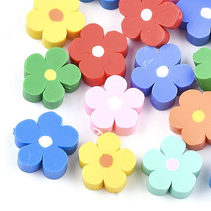 Perles en fimo faits à la main, fleur
