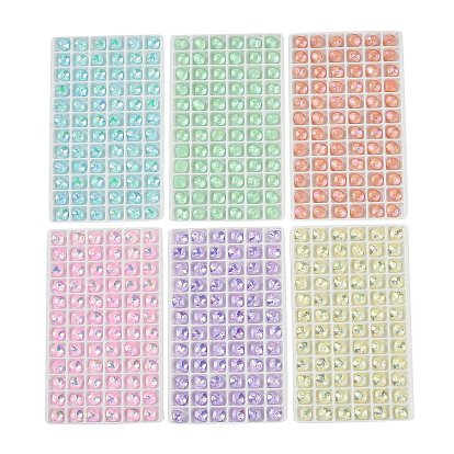 Заостренные заднее стекло горный хрусталь кабошоны, имитация турмалина, граненые, квадратный