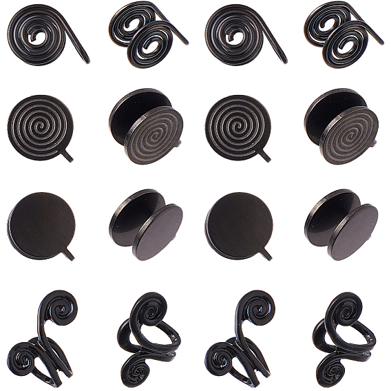 16 шт. 4 стили серьги-манжеты из сплава и 304 нержавеющей стали