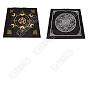 2Pcs 2 Style Non-woven Square Altar Tarot Tablecloth, Pentagram Sun Moon Tablecloth