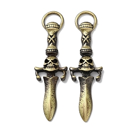 Tibetan Style Brass Pendants, Cadmium Free & Lead Free, Sword