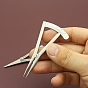 Adjustable Stainless Steel Divider Caliper Wing Compass Gauge, with Scale, for Leathercraft Tool