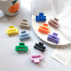 Minimalist Hollow Square Hair Clip Candy Color Bangs Clip Top Clip