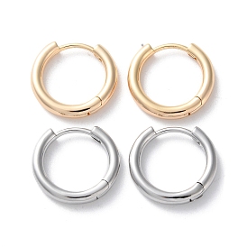 Rack Plating Brass Hoop Earrings, Long-Lasting Plated