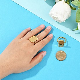Прямоугольные латунные регулируемые кольца, Настройки колодки кольцо, долговечный, стойки покрытие