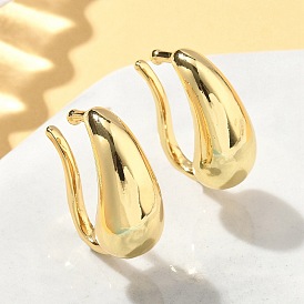 Серьги-каффы из латуни-капельки, без свинца и без кадмия, долговечный