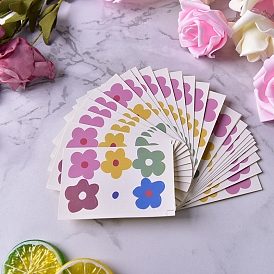 Paper Adhesive Stickers, Package Sealing Stickers, Flower