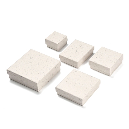 Бумажные коробки для хранения украшений с губкой внутри, подарочная упаковка