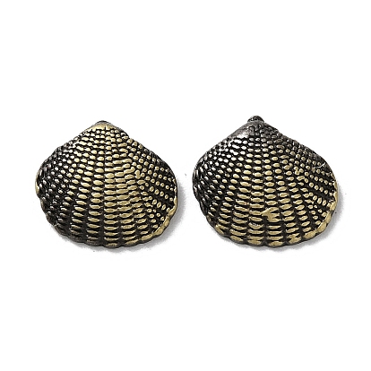 Tibetan Style Brass Beads, Cadmium Free & Lead Free, Shell Shape