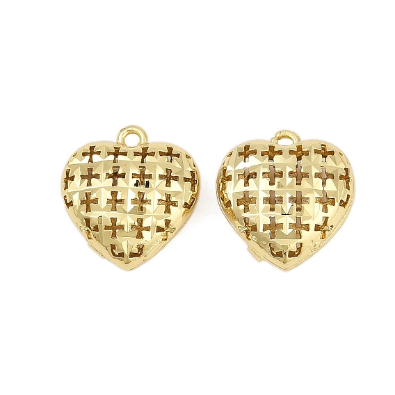 Латунные подвески, сердце, без кадмия и без свинца, стойки покрытие, долговечный