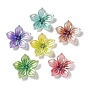 Акриловые колпачки для бусин с печатью, цветок
