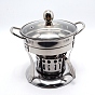 Stainless Steel Candle Making Tools Set, with Melting Pan, Fuel Box, Combustion Cup, Fire Cover, Fire Frame & Furnace Frame