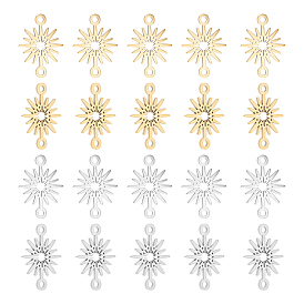 20 шт. 2 цвета 201 подвески-звездочки из нержавеющей стали, лазерная резка