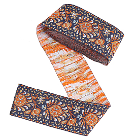 5 жаккардовая цветочная лента из полиэстера, для аксессуаров для одежды