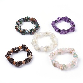 Natural Gemstone Stretch Bracelets