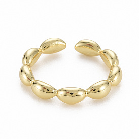 Brass Cuff Rings, Open Rings, Nickel Free
