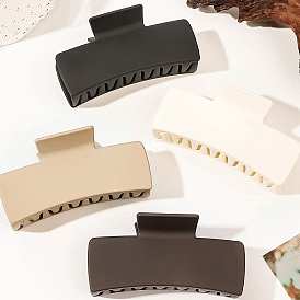 Matte Plastic Claw Hair Clips, Non-slip Square Hair Clips for Thick Long Curly Hair