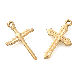 304 Stainless Steel Pendants, Cross Charm