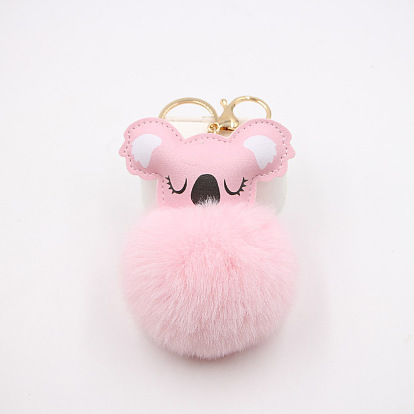 Милый брелок с помпоном в виде коалы, подвеска-подвеска для сумки и подарков