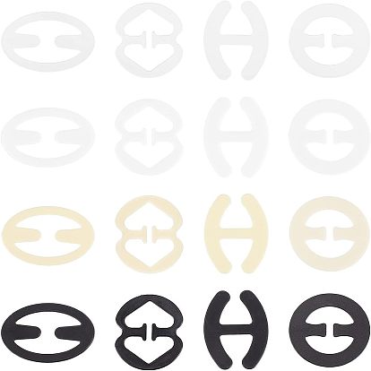 96шт 16 пластиковые зажимы для бюстгальтера, противоскользящий держатель бретелей бюстгальтера, для ремней, скрывающих спину, разнообразные