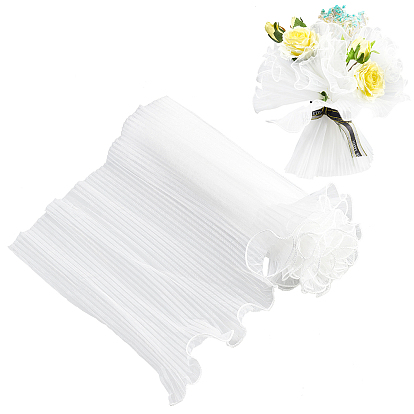 2Bolsas de gasa plisada, hilo, ramos de flores, envoltura, embalaje, adecuado para la decoración de regalos del día de la madre