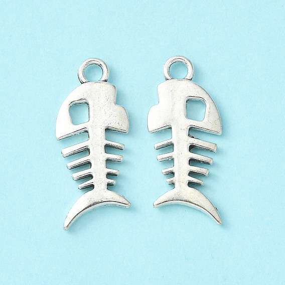 Сплавочные подвески тибетского стиля, без свинца и без кадмия, елочка, 27x11.5x2.5 мм, Отверстие : 2.5 мм , около 470 шт / 1000 г