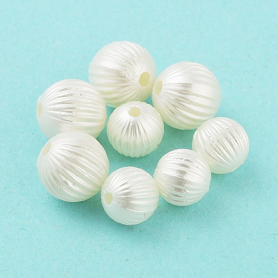 Бусина из искусственного жемчуга из абс-пластика, круглые