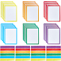 Coated Paper Adhesive Stickers, Announcement Border Decorative Stickers