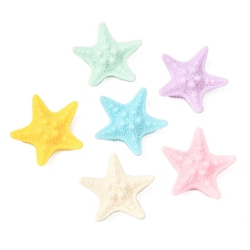 Непрозрачные кабошоны из смолы, морская звезда