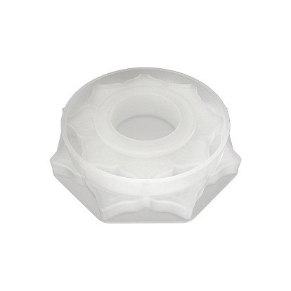Moules de bougeoir en silicone, moules de résine, pour la résine UV, fabrication artisanale de résine époxy, blanc