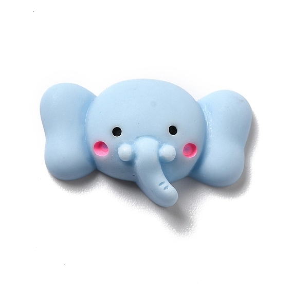 Непрозрачные кабошоны из смолы, слон