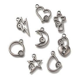 304 Stainless Steel Pendant Rhinestone Settings