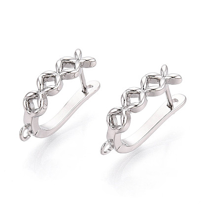 Латунная фурнитура для хооп серег, без кадмия, без никеля и без свинца, монета