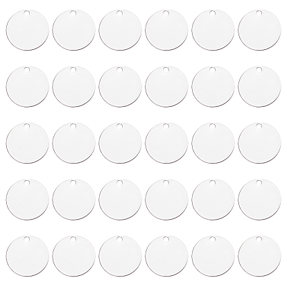 Латунные подвески, штампованная зеркальная полировка пустая бирка, плоско-круглые