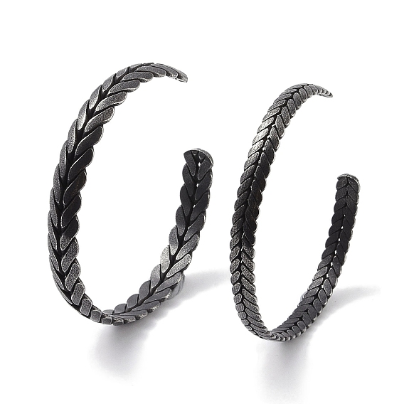 316 женские браслеты-манжеты с открытой манжетой из хирургической нержавеющей стали