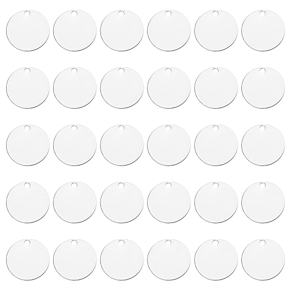 Латунные подвески, штампованная зеркальная полировка пустая бирка, плоско-круглые