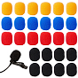 40Pcs 4 Colors Sponge Microphone Sleeve, Anti-Splash Dustproof Microphone Cover, for KTV, Conference Room, On Stage Performance