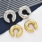 304 серьги-каффы из нержавеющей стали в форме буквы С для женщин, ионное покрытие (ip)