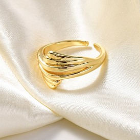 Кольца-манжеты для женщин из латуни с покрытием стойки, долговечный, формы раковины