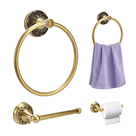 Наборы из латунных настенных держателей для полотенец и туалетной бумаги