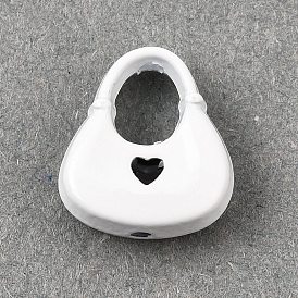 Des perles d'émail en alliage, sac avec coeur
