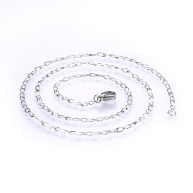 304 Stainless Steel Cable Chain Necklaces