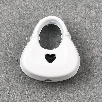Des perles d'émail en alliage, sac avec coeur