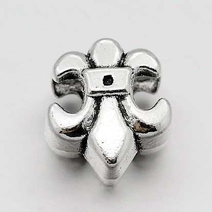 Alloy Flower Large Hole European Beads